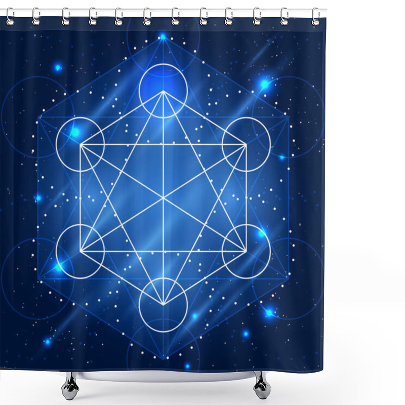 Personality  Vector Magic Geometry Sign Shower Curtains