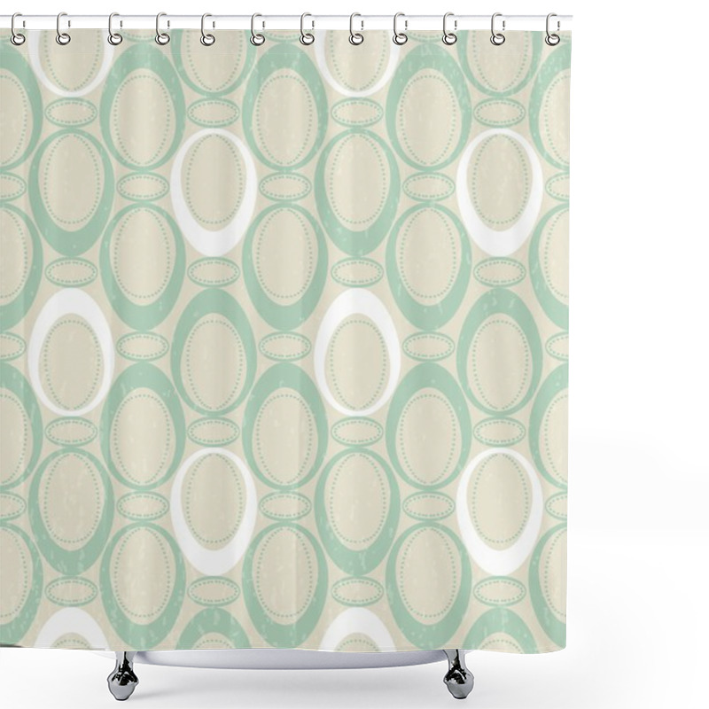 Personality  Seamless Retro Pattern Shower Curtains