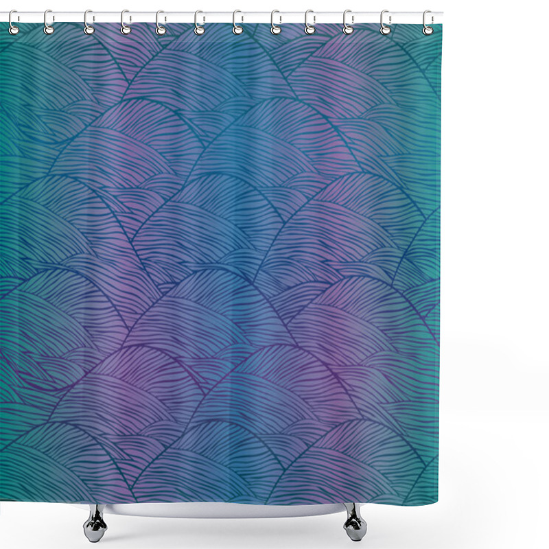 Personality  Abstract Hand Drawn Seamless Background Pattern Shower Curtains