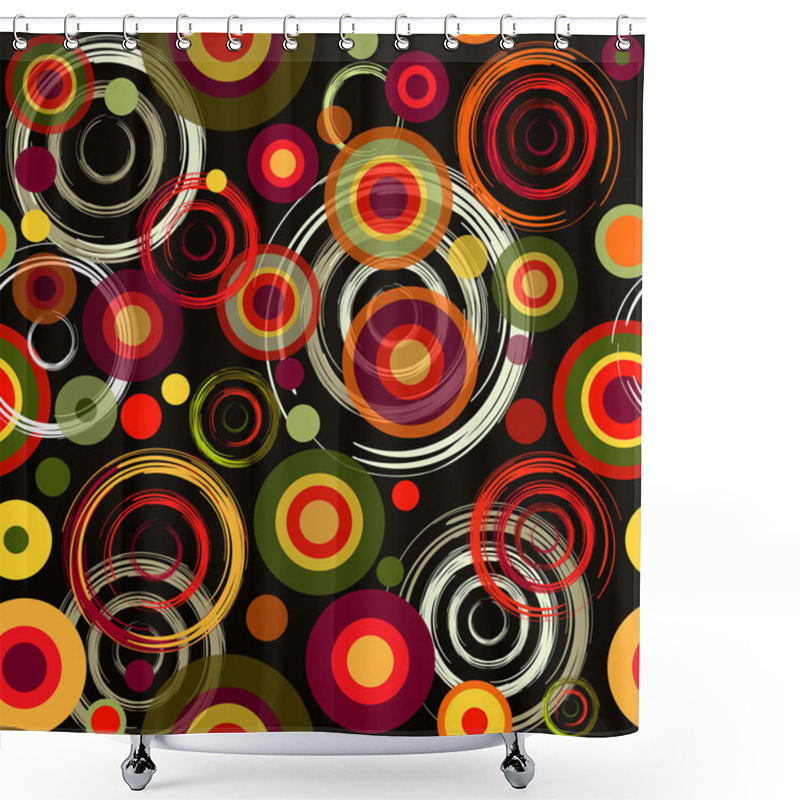 Personality  Abstract Seamless Grunge Pattern Shower Curtains