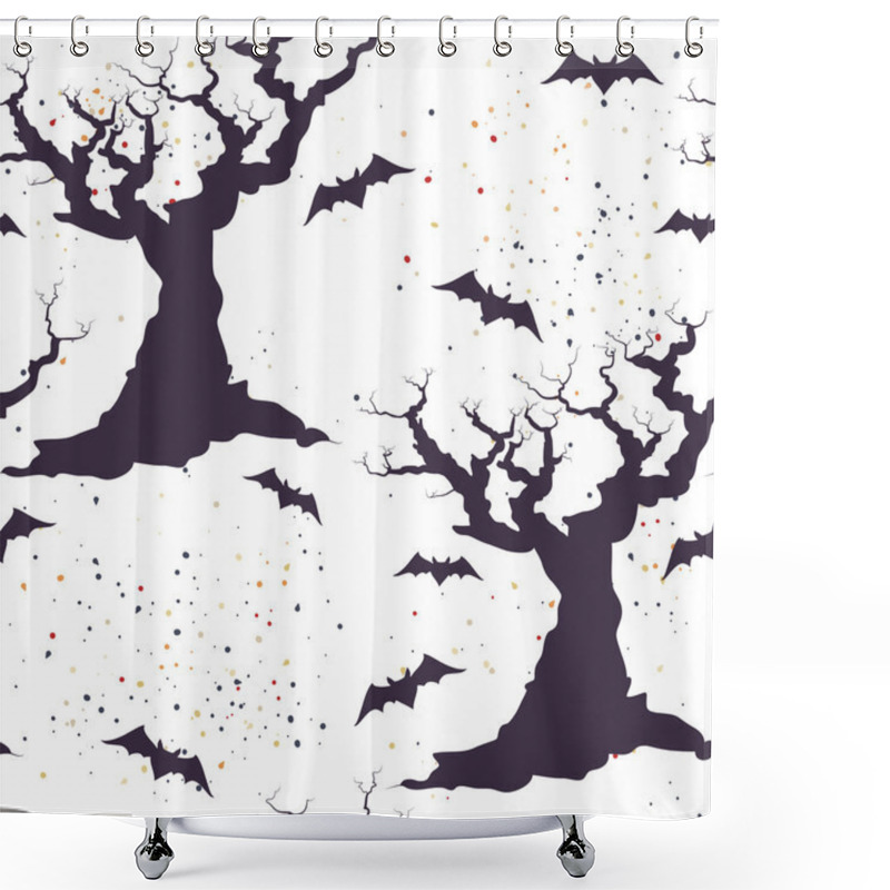 Personality  Halloween Seamless Pattern Shower Curtains