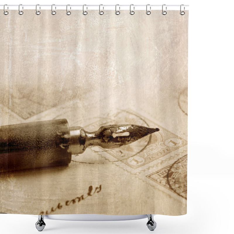 Personality  Old Pen Shower Curtains