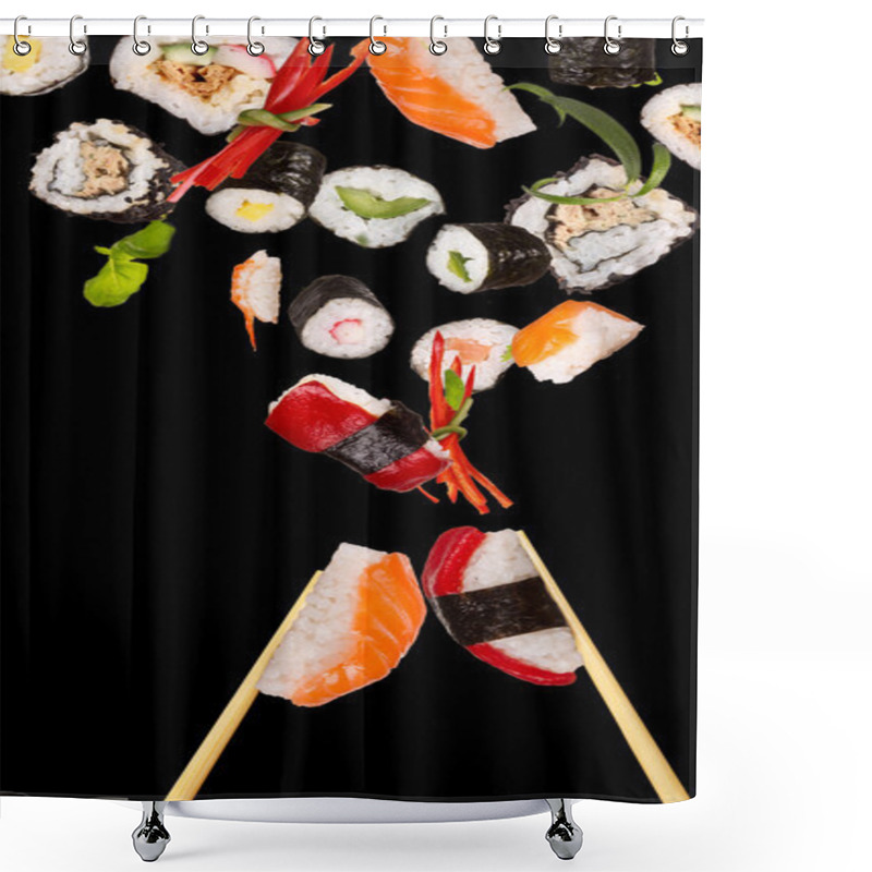 Personality  Sushi Pieces Shower Curtains