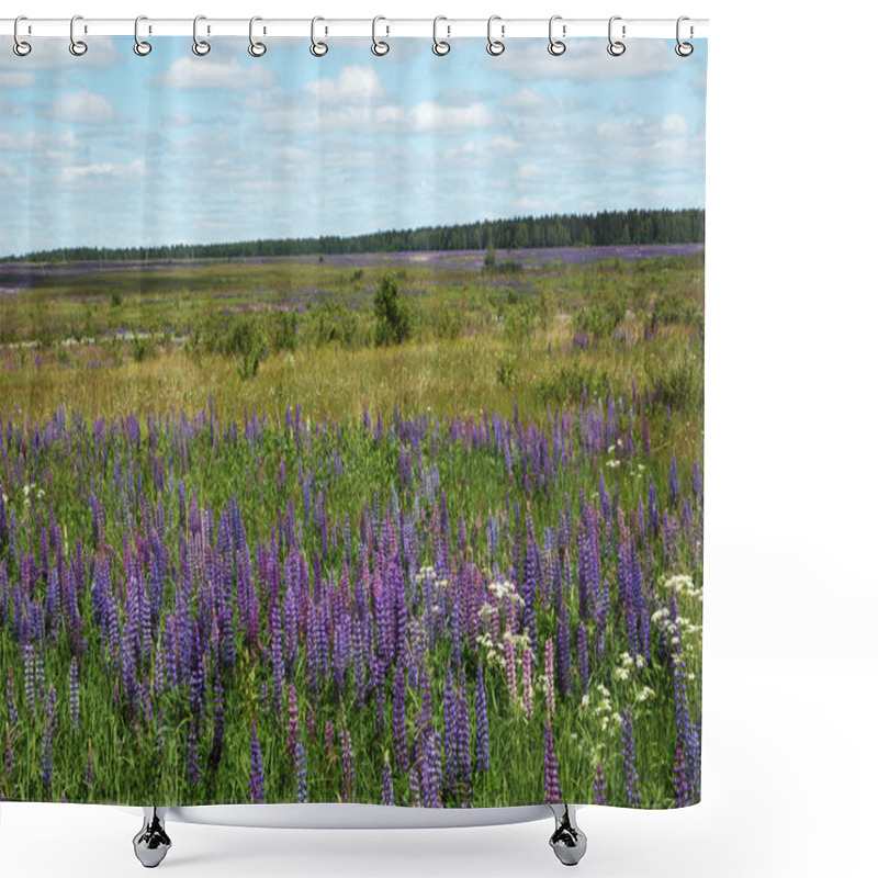 Personality  Blooming Meadow Shower Curtains