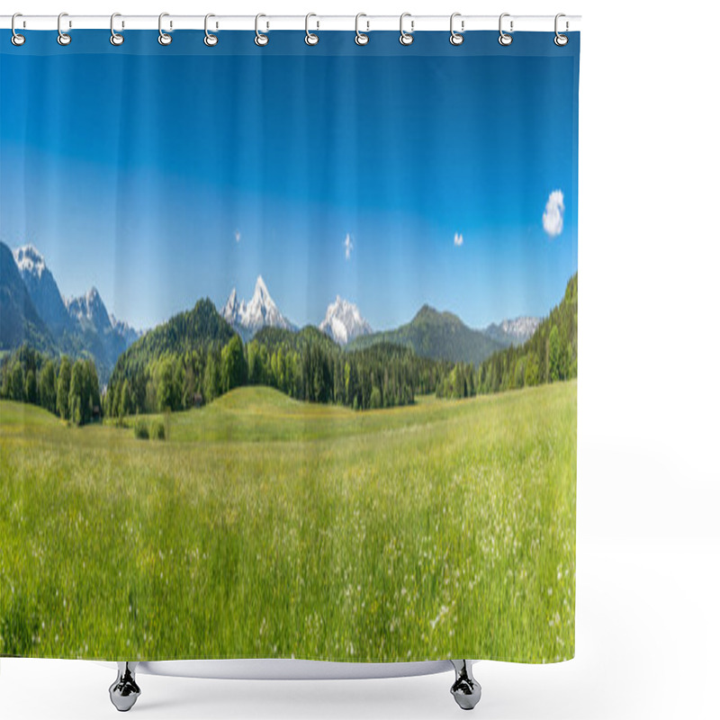 Personality  Idyllic Landscape In The Bavarian Alps, Berchtesgaden, Germany Shower Curtains