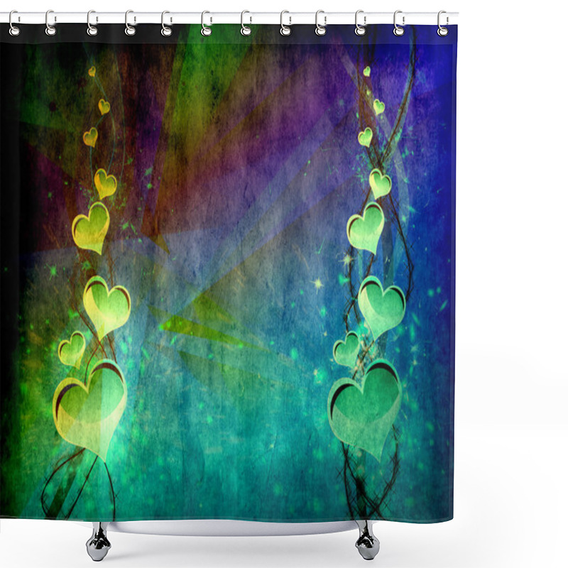 Personality  Heart Shapes, Love Concept Shower Curtains