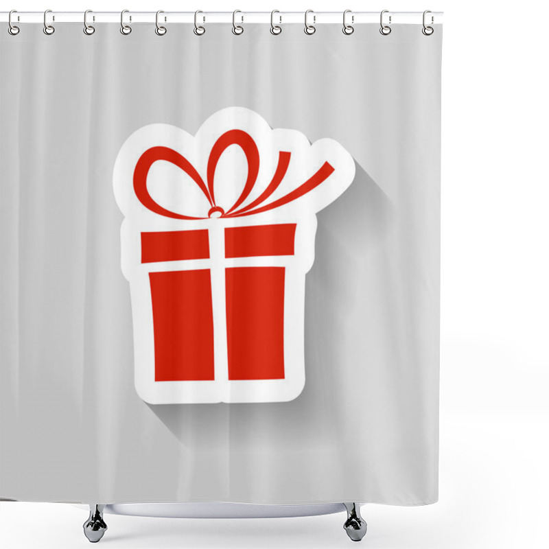 Personality  Gift Box Icon Shower Curtains