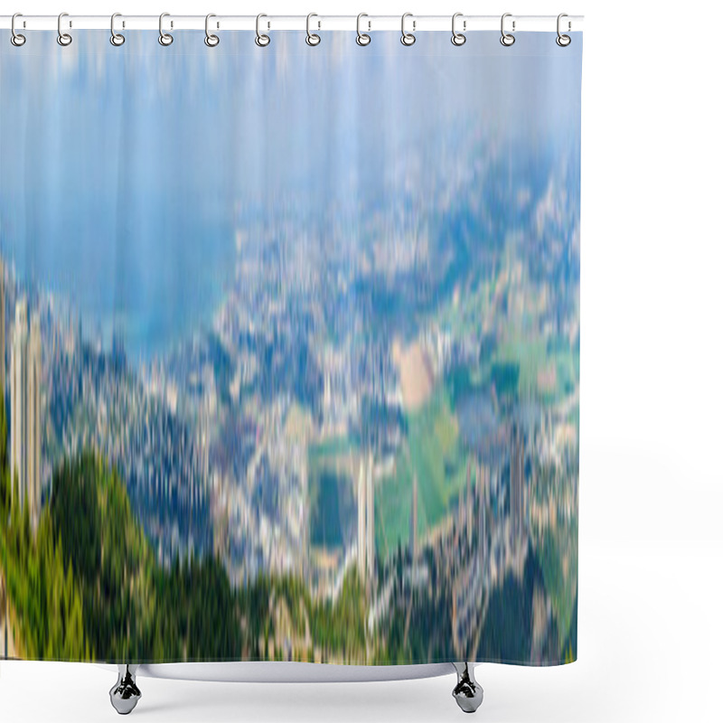 Personality  Panoramic View Of The Bay Of Haifa Shower Curtains