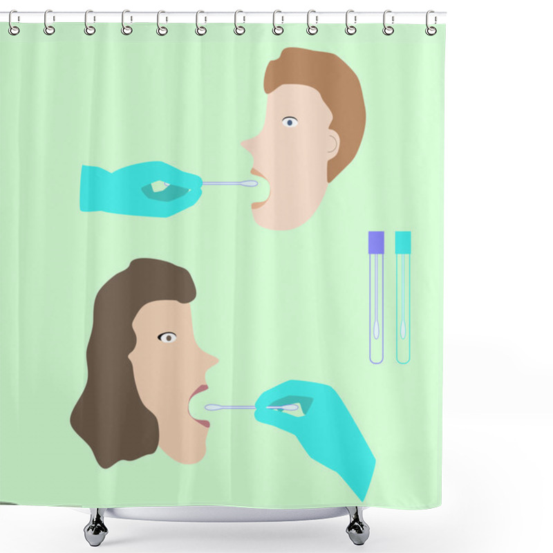 Personality  Dna Testing Probe Shower Curtains