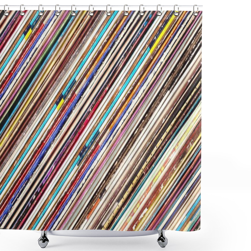 Personality  Vinyls Background Shower Curtains