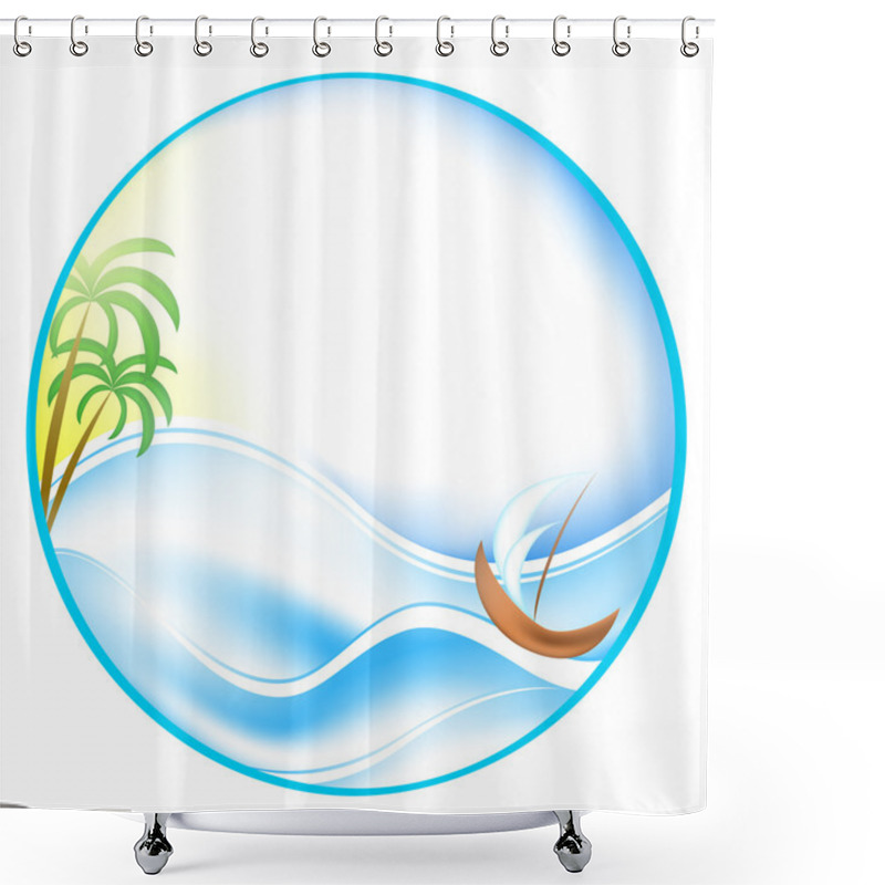 Personality  Summer Theme Shower Curtains