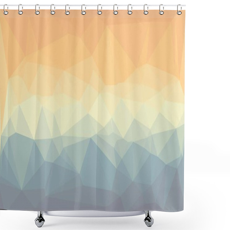 Personality  Creative Prismatic Background With Polygonal Pattern Shower Curtains