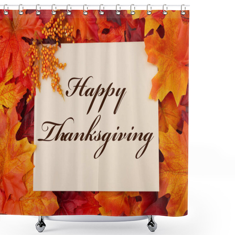 Personality  Happy Thanksgiving Shower Curtains