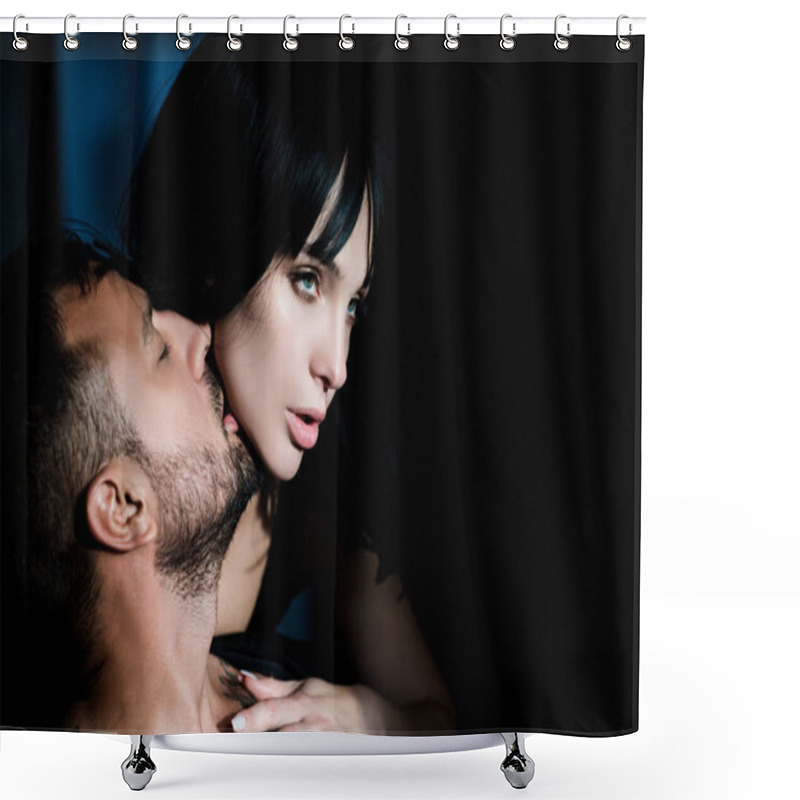 Personality  Romance Seduction Flirt, Romantic Couple. Sensual Couple Hugging. I Love You. Couple In Love. Romantic Kiss And Love. Dominant Man Hugging Sensual Woman. Passion And Sensual. Shower Curtains