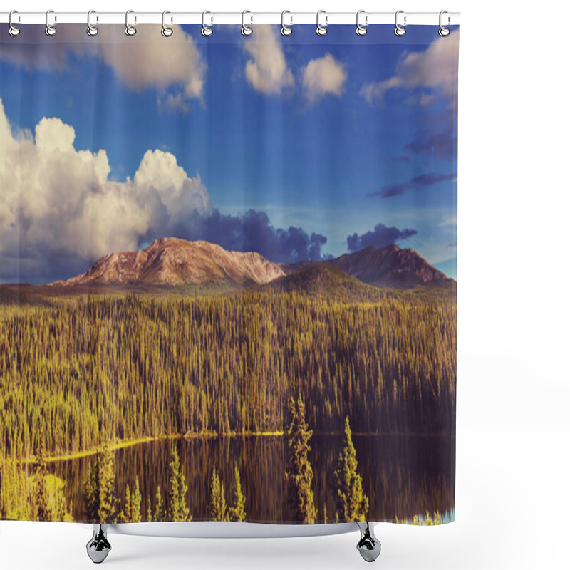 Personality  Serenity Emerald Lake Shower Curtains