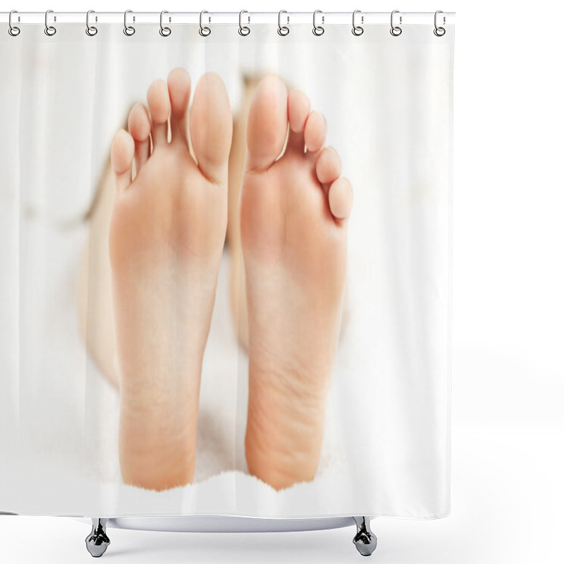 Personality  Bare Relaxed Feet Shower Curtains