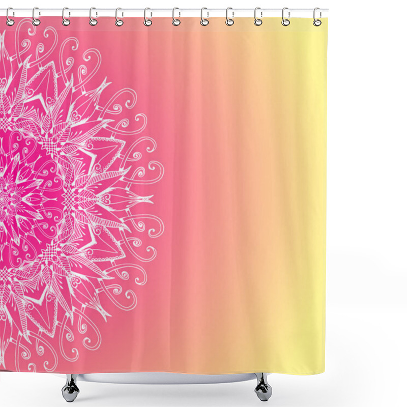 Personality  Mandala. Round Ornament Pattern Shower Curtains