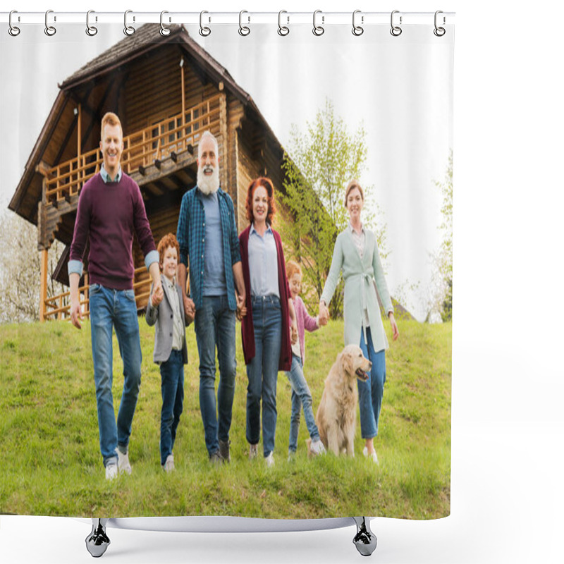 Personality  Happy Family Shower Curtains