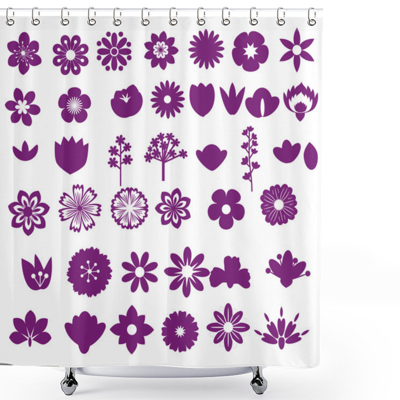 Personality  Flower Set Shower Curtains