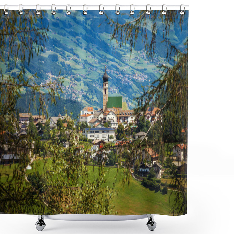 Personality  Small Town In South Tyrol Shower Curtains