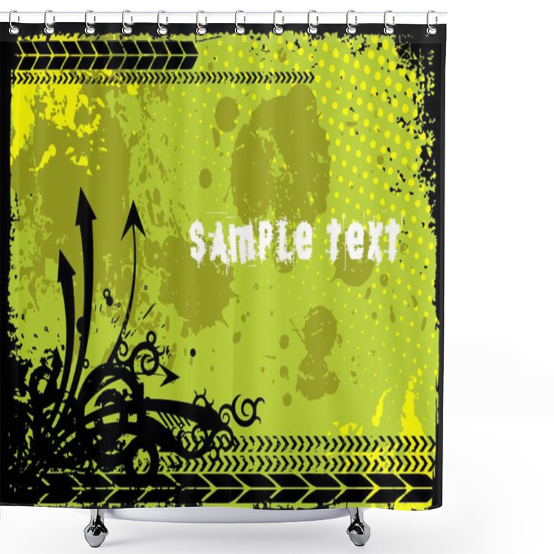 Personality  Abstract Grunge With Arrows Shower Curtains