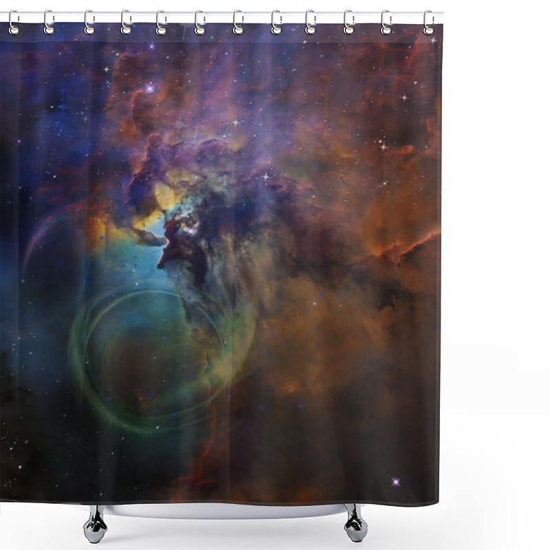 Personality  Star Galaxies In The Universe. Shower Curtains