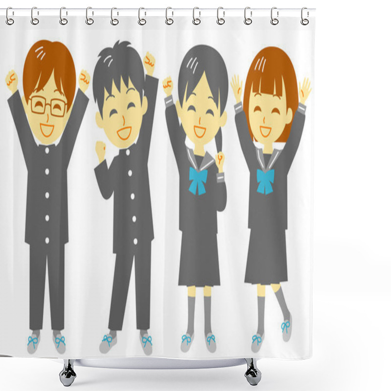 Personality  Student, Shout For Joy Shower Curtains