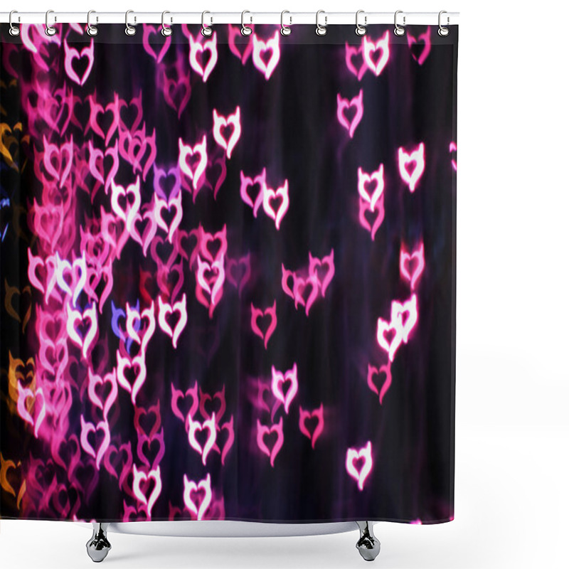 Personality  Background Of Devil Hearts Shower Curtains