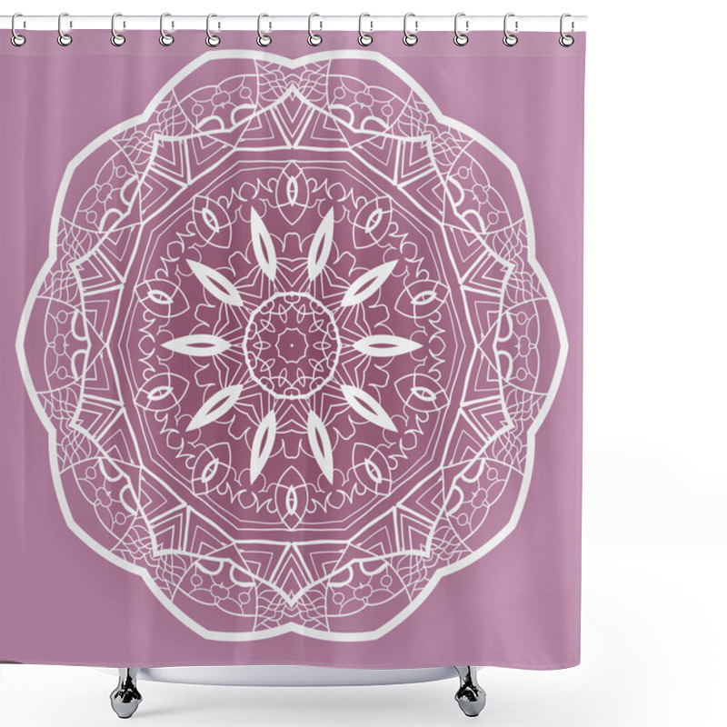 Personality  Oriental Mandala Motif Shower Curtains