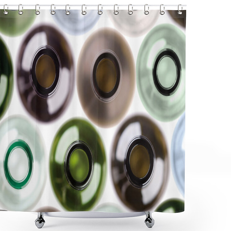 Personality  Background Made From Empty Wine Bottles. Shower Curtains