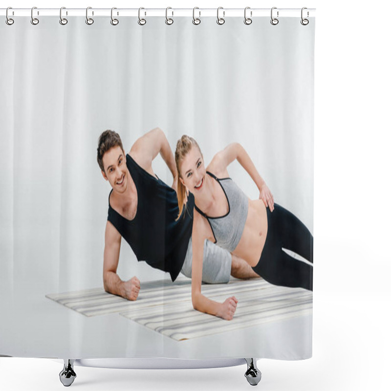 Personality  Side Plank Shower Curtains