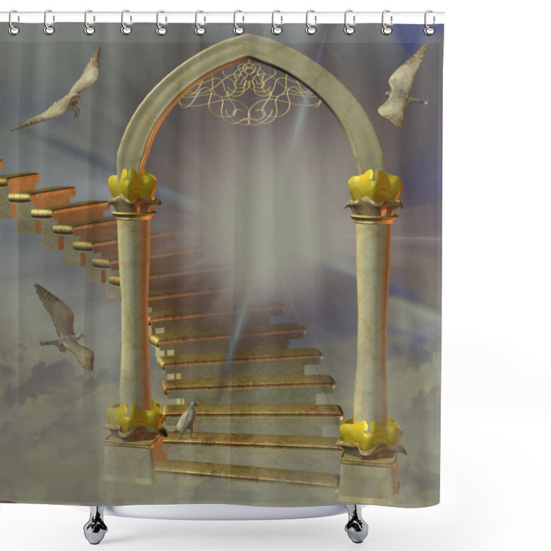 Personality  Heavens Gate Shower Curtains