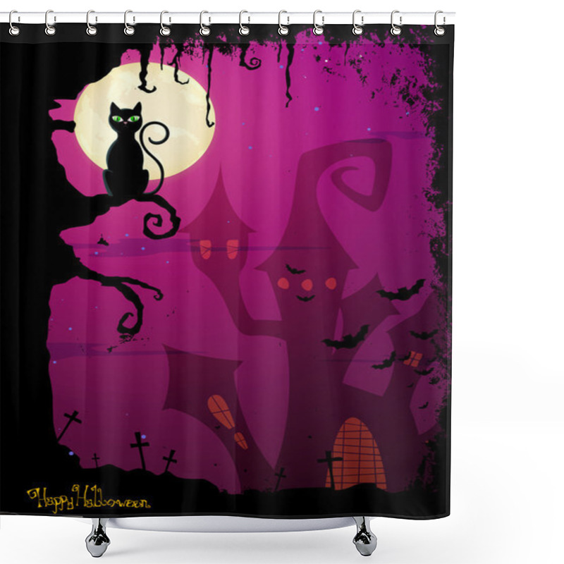 Personality  Happy Halloween Shower Curtains