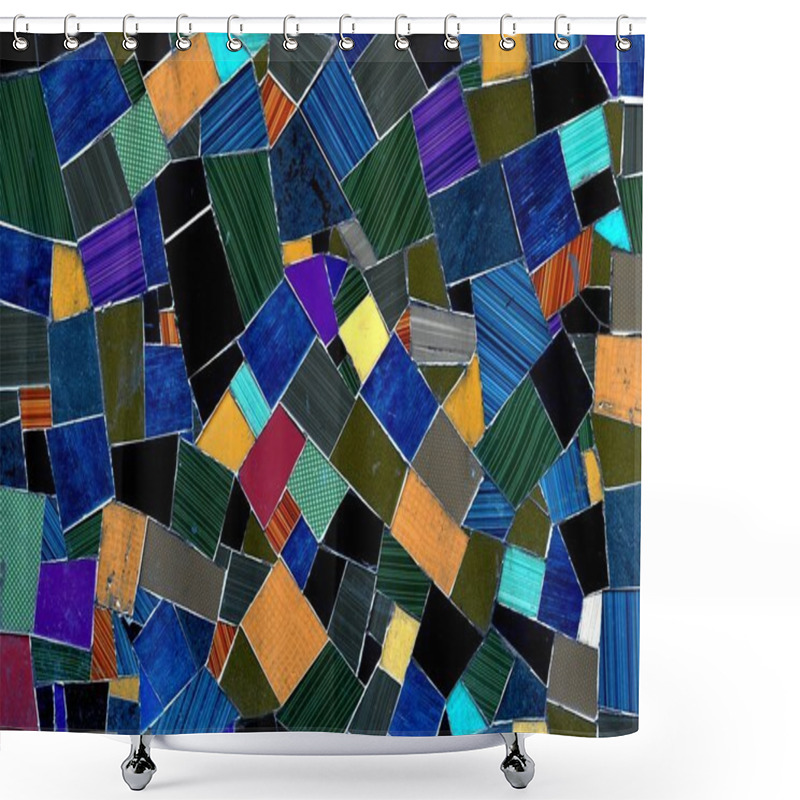 Personality  Mosaic Shower Curtains