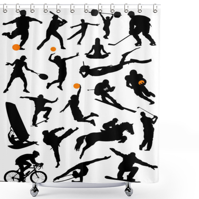 Personality  Collection Of Sport Shower Curtains