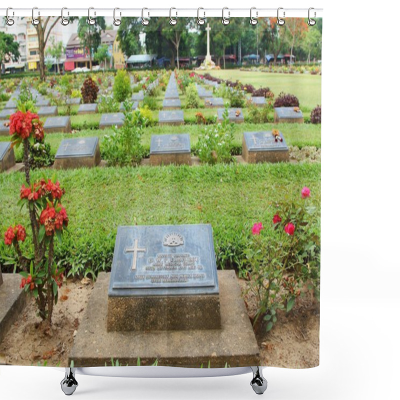 Personality  KANCHANABURI WAR CEMETERY Shower Curtains