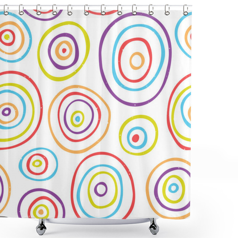 Personality  Retro Kids Pattern Shower Curtains