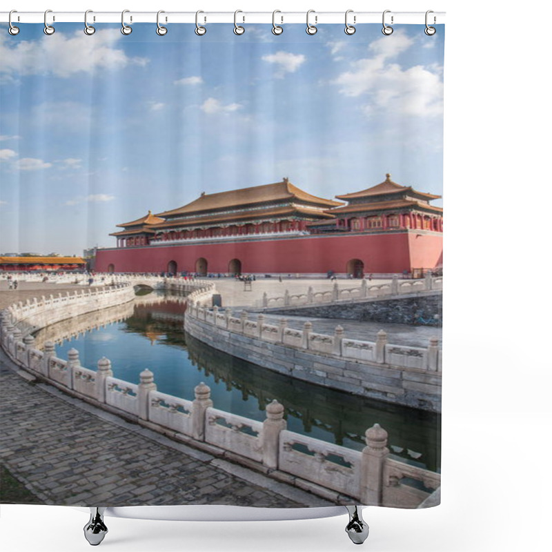 Personality  Beijing Palace Museum Jinshui Bridge Shower Curtains