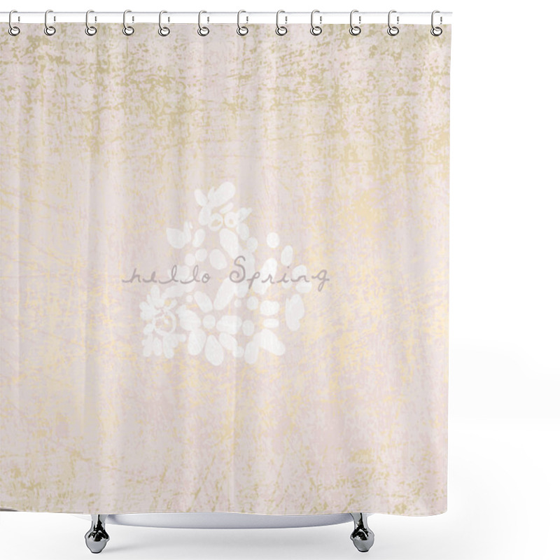 Personality  Modern Chic Feminine Stylish Banner Template With Delicate Florals Shower Curtains