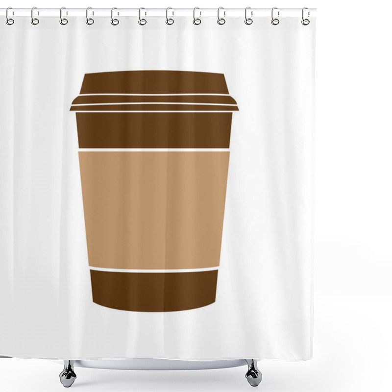 Personality  Coffee Cup Vector Shower Curtains