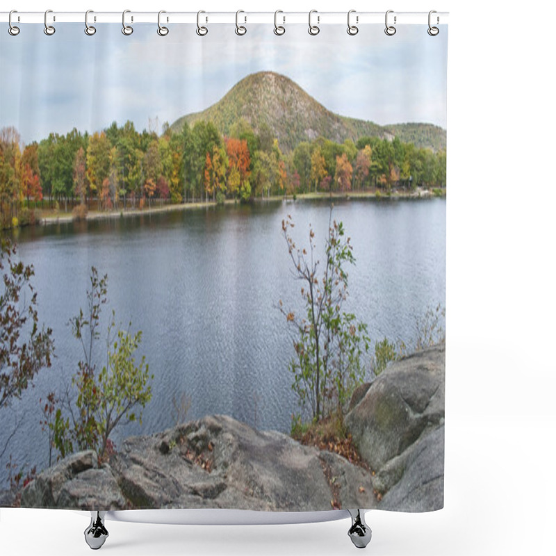 Personality  Bear Mountain Panorama Shower Curtains