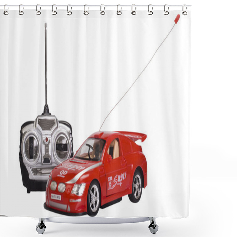 Personality  Remote Controlled Toy Car With A Game Controller Shower Curtains