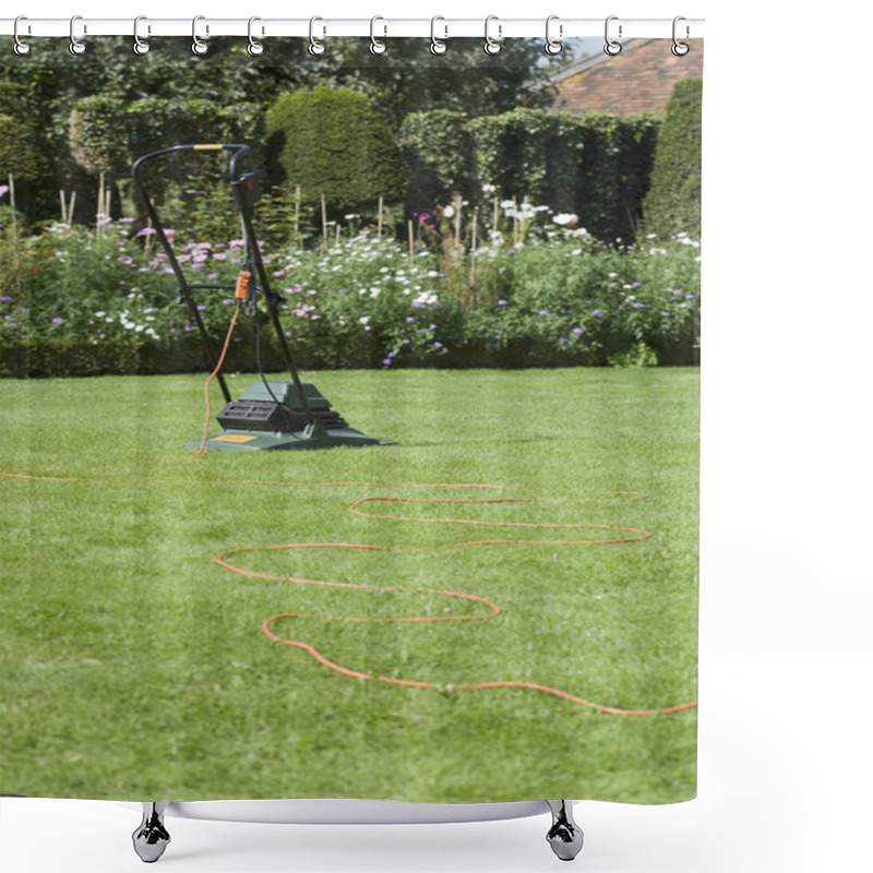 Personality  Lawn Mower Shower Curtains