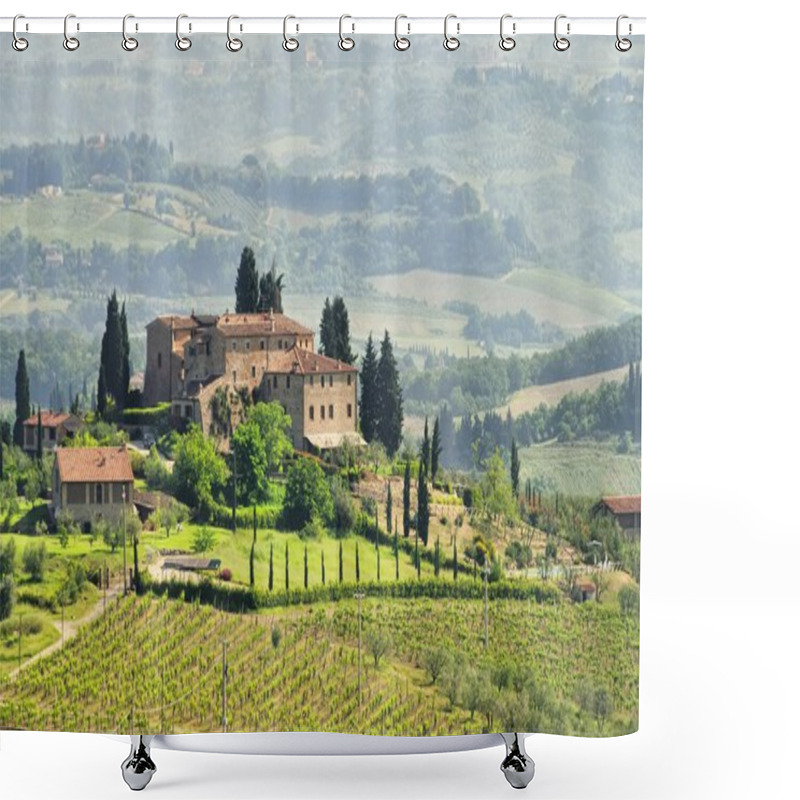 Personality  Tuscany Vineyard Landscape Shower Curtains