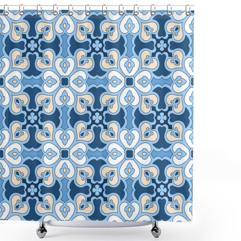 Personality  Seamless Floral Tiling Pattern Shower Curtains