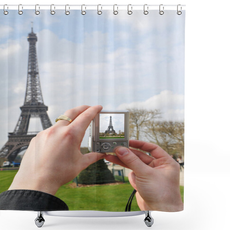 Personality  Eiffel Tower In Paris, France Shower Curtains