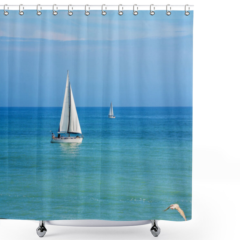 Personality  Sailboats Shower Curtains