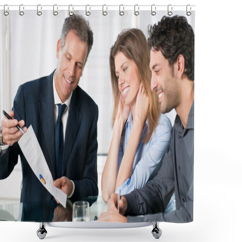 Personality  Financial Planning Consultation Shower Curtains