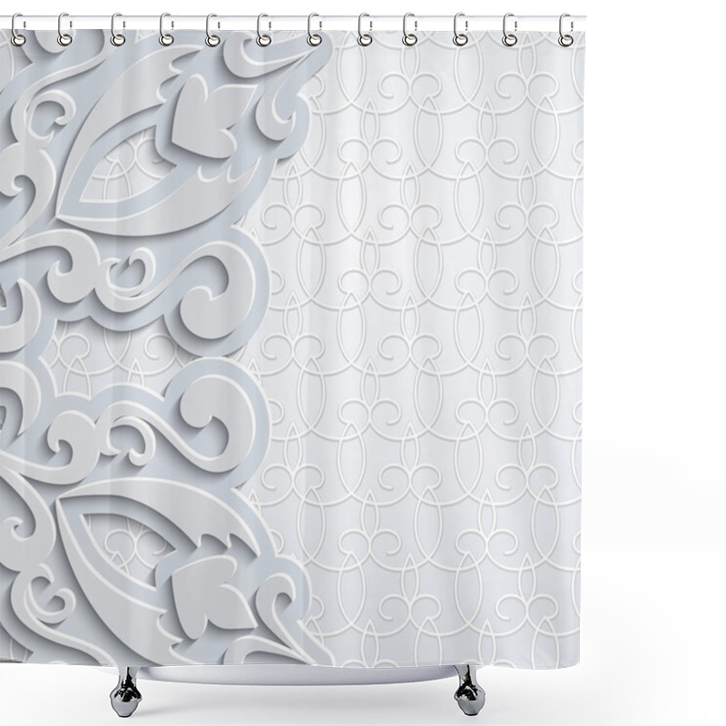 Personality  Grey Backgound Shower Curtains