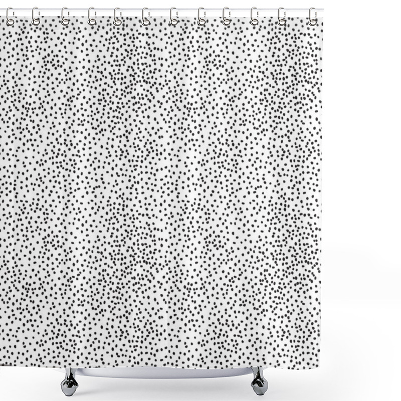 Personality  Hand Drawn Polka Dots Shower Curtains